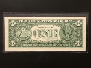Wow Star note 1999 $1 DOLLAR BILL (ST Louis “H”),  UNCIRCULATED 2