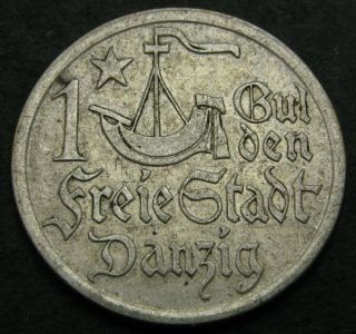 Danzig 1 Gulden 1923 - Silver - Vf - 2973