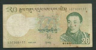 Bhutan 2006 20 Ngultrum P 30a Circulated
