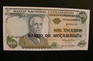 Mozambique 1000 Escudos 1972 Crisp Unc