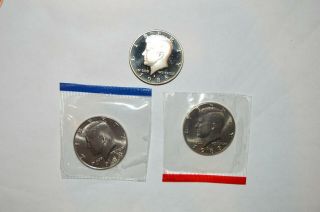 1988 - P D S Kennedy Clad Proof Half Dollar Cameo - Combined