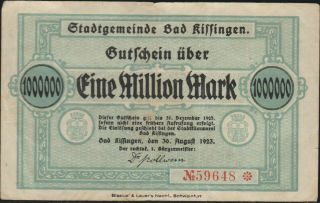 Germany,  1 Million Marks,  31 December 1923