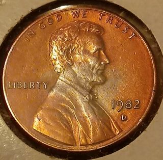 1982 D Lincoln Small Date Penny Error - Double Stamped& Planchet Error