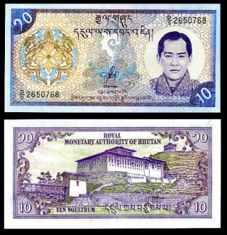 Bhutan 10 Ngultrum 2000 P 22 Gem Unc