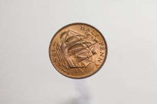 Uk Gb Half Penny 1952 A97 S408