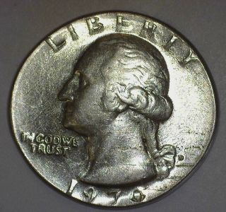 1970 - D 25¢ Struck On A Nickel Plan.