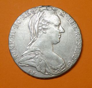 Austria Silver Maria Theresa Thaler 1780.  Unc.  Restrike