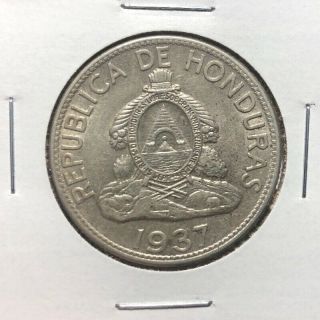 Honduras Km75.  1 Lempira 1937 Silver Coin