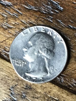 1972 - D Quarter Struck On Nickel Planchet 25c On 5c Great Luster Error Coin