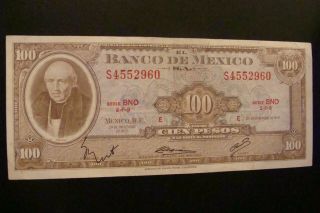 Mexico 100 Pesos 1972 Crisp