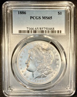 1886 P Morgan Dollar - Pcgs Ms65