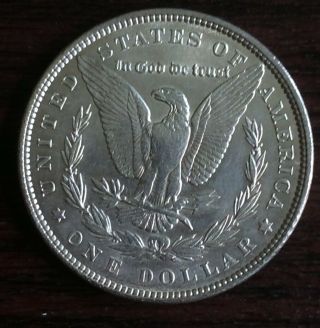 1890 Morgan Silver Dollar In Choice Extremely Fine - Cleaned
