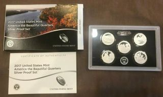 2017 5 Pc.  Us Silver Quarters Proof Set In Ogp.  Starts@ 2.  99