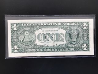 Wow Star note 2001 $1 DOLLAR BILL (BOSTON “A“),  UNCIRCULATED 2