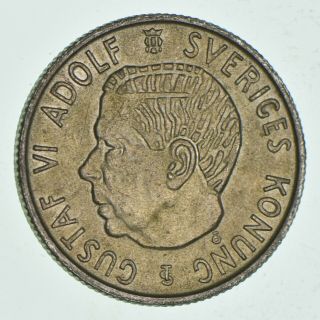 Silver - World Coin - 1953 Sweden 2 Kronor - World Silver Coin - 14.  6g 724