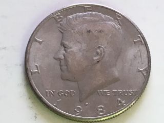 1984 D Kennedy Half Dollar Error Coin Reverse Doubling America,  Half Dollar