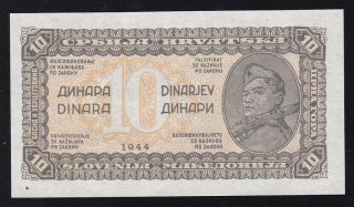 Yugoslavia - - - - 10 Dinara 1944 - - - - - A - Unc/unc - - - - -