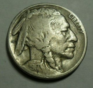 1917 S Indian Head " Buffalo " Nickel Ag Or Better