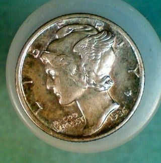 Ms 1936 - D Silver Mercury Dime (035)