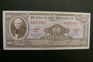 Mexico 100 Pesos 1972 Crisp Xf,