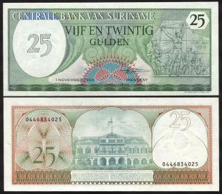Suriname 25 Gulden 1985 - Unc - Pick 127b