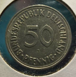 Germany Set Of 4 50 Pfennig Coins Older Dates 1949 1950 - Moz14