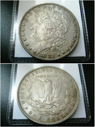 1881 P Morgan Silver Dollar Choice Xf/au Coin ( (toned))