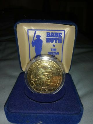 Babe Ruth York Yankees The Sultan Of Swat Republic Of Liberia 1 Dollar Coin