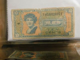 Vintage Military Payment Certificate Series 541 Ten Cents