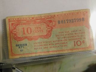 Vintage Military Payment Certificate Series 471 Ten Cents