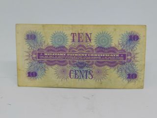 Vintage Military Payment Certificate Series 661 Ten Cents 2