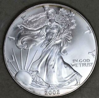 2002 American Eagle Uncirculated Silver Dollar - 1 Troy Ounce