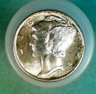Ms 1936 - S Silver Mercury Dime (035)