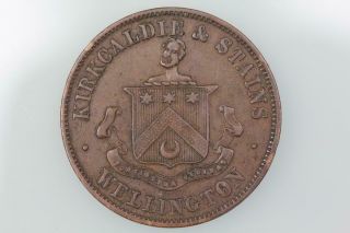Penny Token Nd Kirkcaldie & Stains L.  327 Almost Very Fine