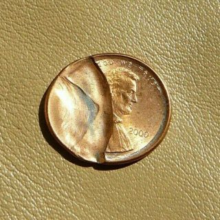 2000 Lincoln Cent: Error Coin: Struck Through??