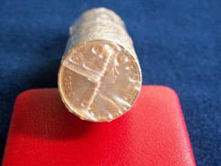 United Kingdom Two Two Pence Qty 50 Coin Roll Unc 1971