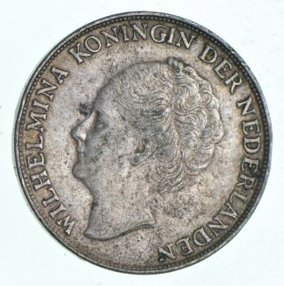 Silver - World Coin - 1944 Netherlands 1 Gulden - World Silver Coin - 10g 875
