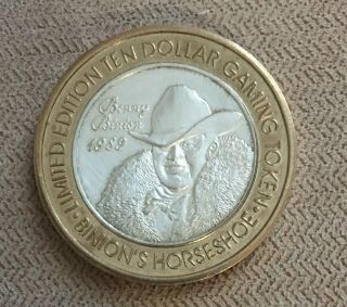 Benny Binion Horseshoe Casino 50year Anniversary 1 Oz Silver Medal Ounce