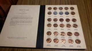 Vintage Library Of Coins Album Vol 3 Lincoln Cents 1941 - 74.  90 Coins Unc (2)