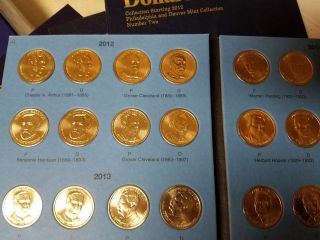 Volume 2 Complete Set (p&d) 2012 - 2016 Presidential $1 Golden Dollar Bu 38 Coins