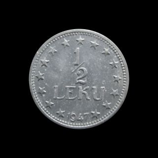 Albania 1/2 Leku 1947 Km 35 1170