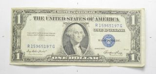 Crisp - 1935 - E United States Dollar Currency $1.  00 Silver Certificate 186