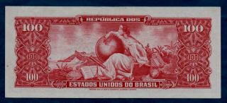 Brazil Banknote 10 Centavos on 100 Cruzeiros ND VF, 2