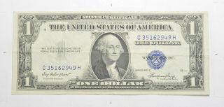 Crisp - 1935 - E United States Dollar Currency $1.  00 Silver Certificate 169