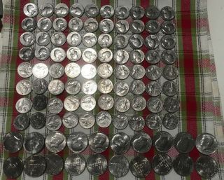 4 Rolls 1776 - 1976 Bicentennial Quarters 1 Roll Of 1776 - 1976 Half Dollars Sh