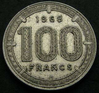 Cameroon 100 Francs 1968 (a) - Nickel - Xf - 2584