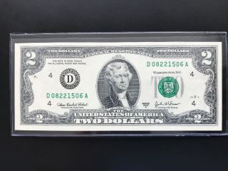 2003 A $2 Two Dollar Bills (cleveland " D "),  Uncirculated