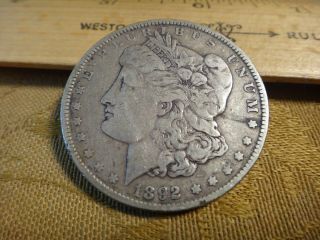 1892 United States Morgan Silver Dollar $1 - - S&h Usa