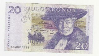 20 Kronor Fine - Vf Banknote From Sweden Pick - 61