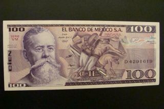 Mexico 100 Pesos 1982 Crisp Unc